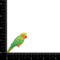 Yellow Headed Amazon Parrot Bird, Lorikeet, Embroidered, Iron on Patch